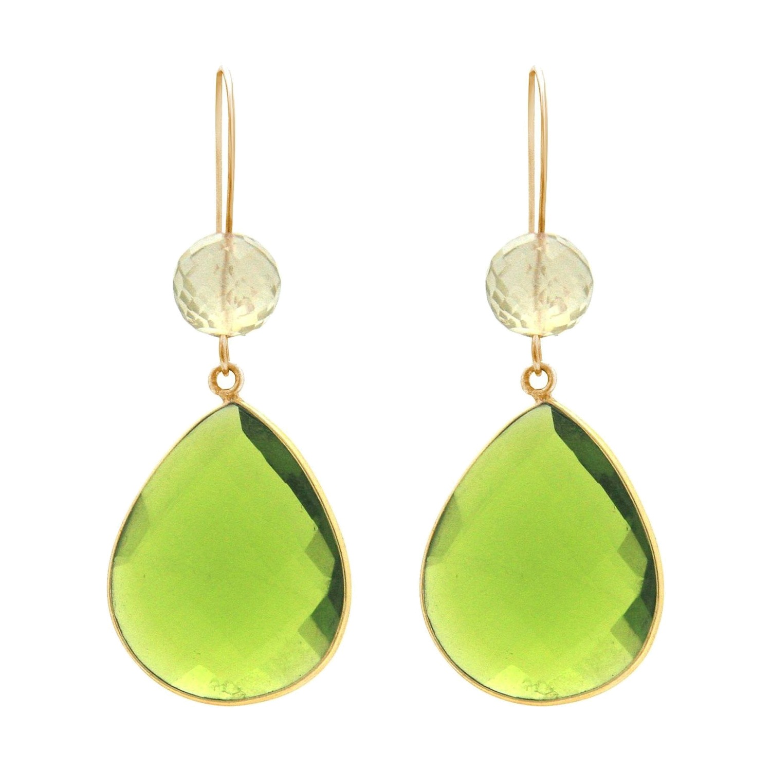 Ohrringe 'Citrin und Peridot Tropfen'