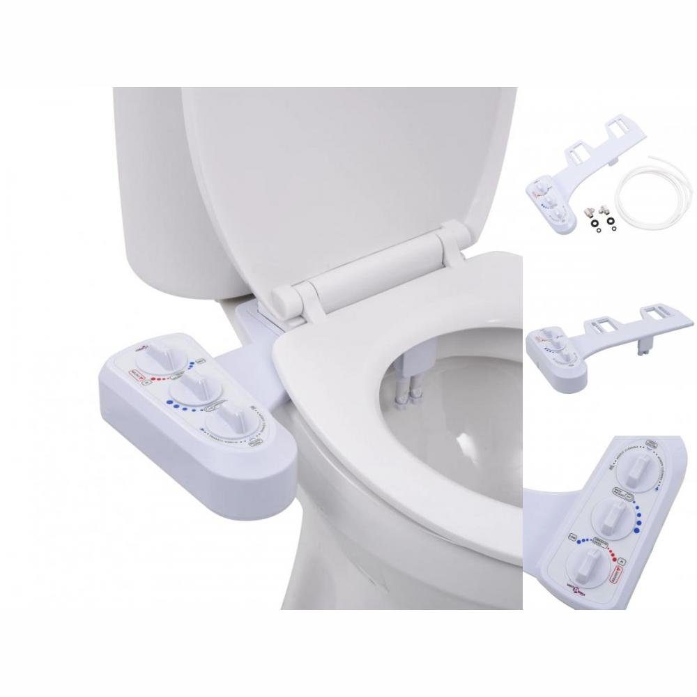 vidaXL Bidet Bidet-Aufsatz für Toilettensitz Heiß- Kaltwasser Doppeldüsen