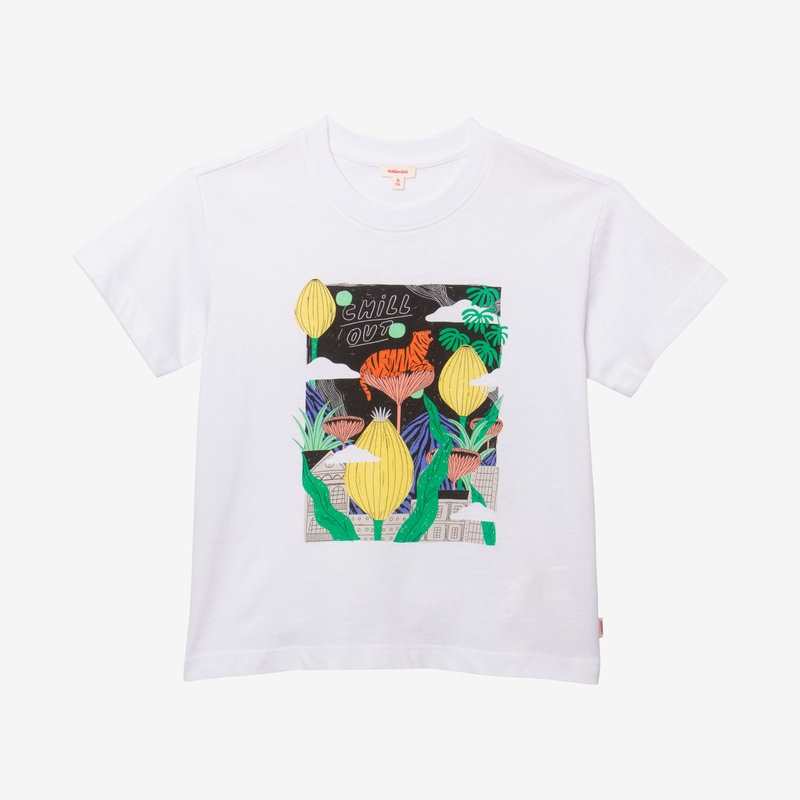 T-shirt garçon tigre blanc Catimini