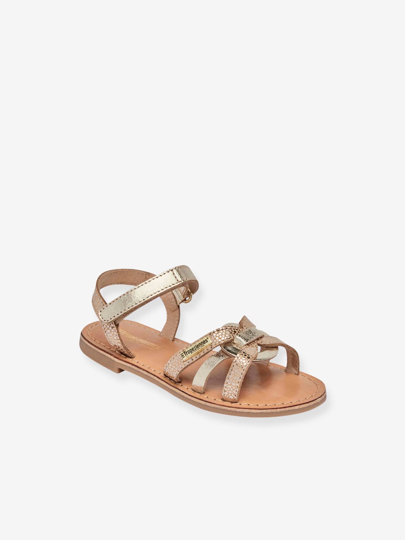 Les Tropeziennes Mädchen Klett-Sandalen Badalia LES TROPEZIENNES PAR M. BELARBI - beige golden