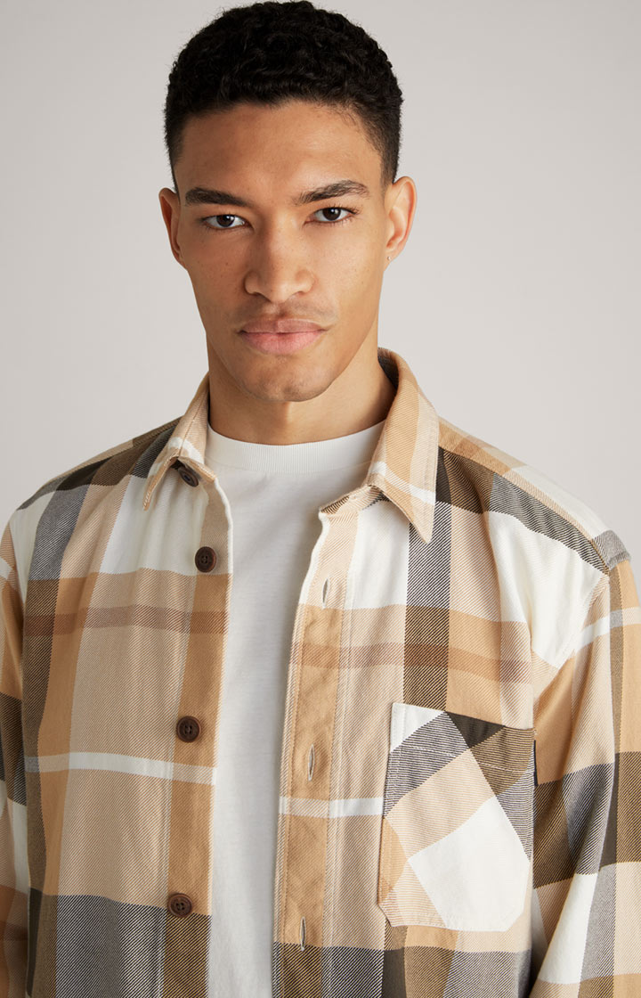 Hemd Harvi in Beige kariert