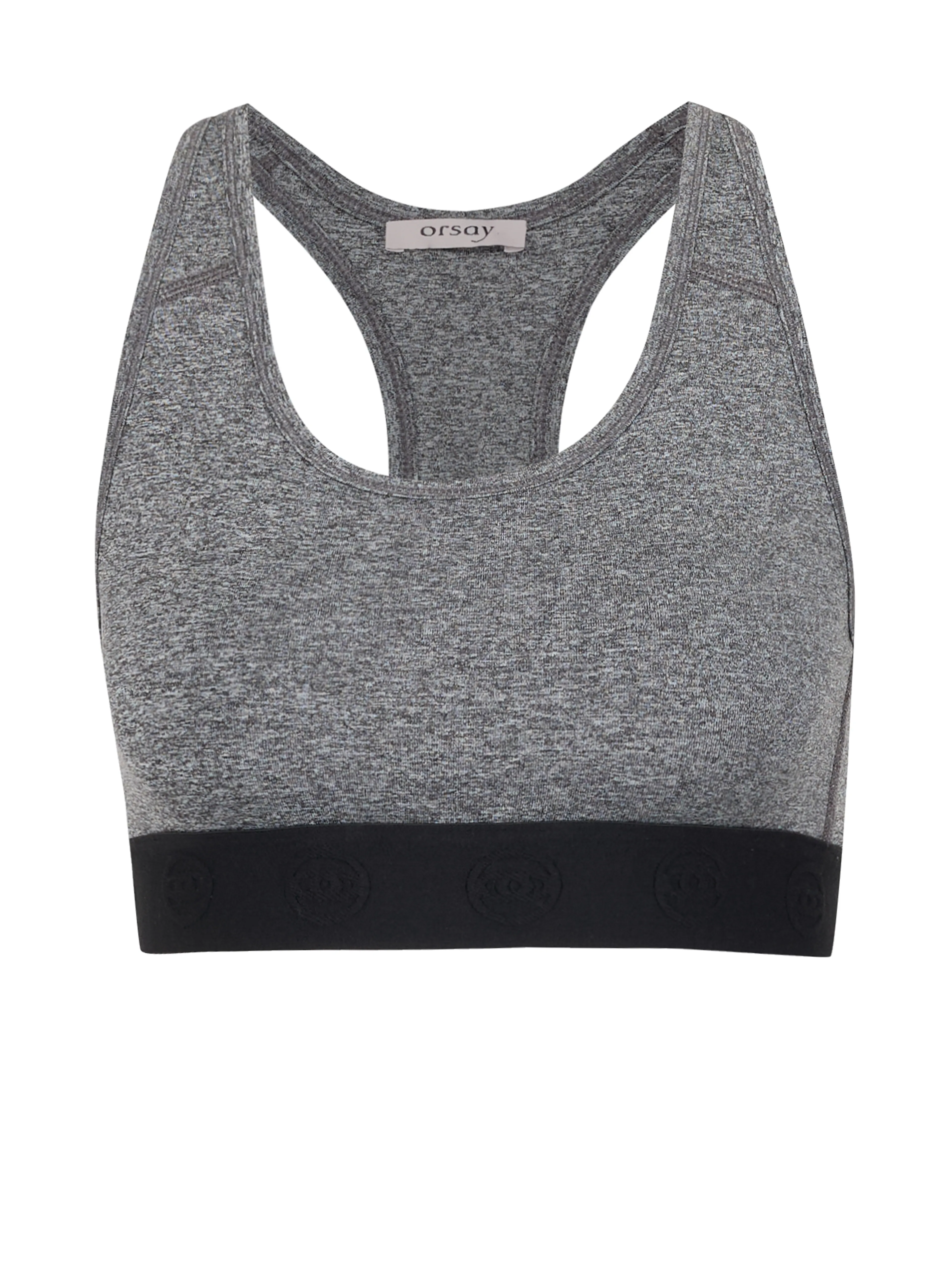 Grau gestromter Damen-Sport-BH ORSAY