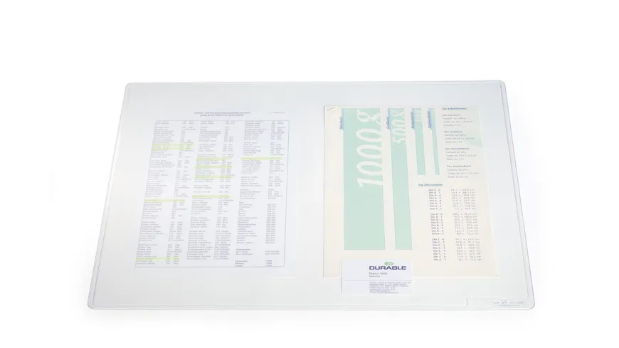 DURABLE Schreibunterlage DURAGLAS transparent