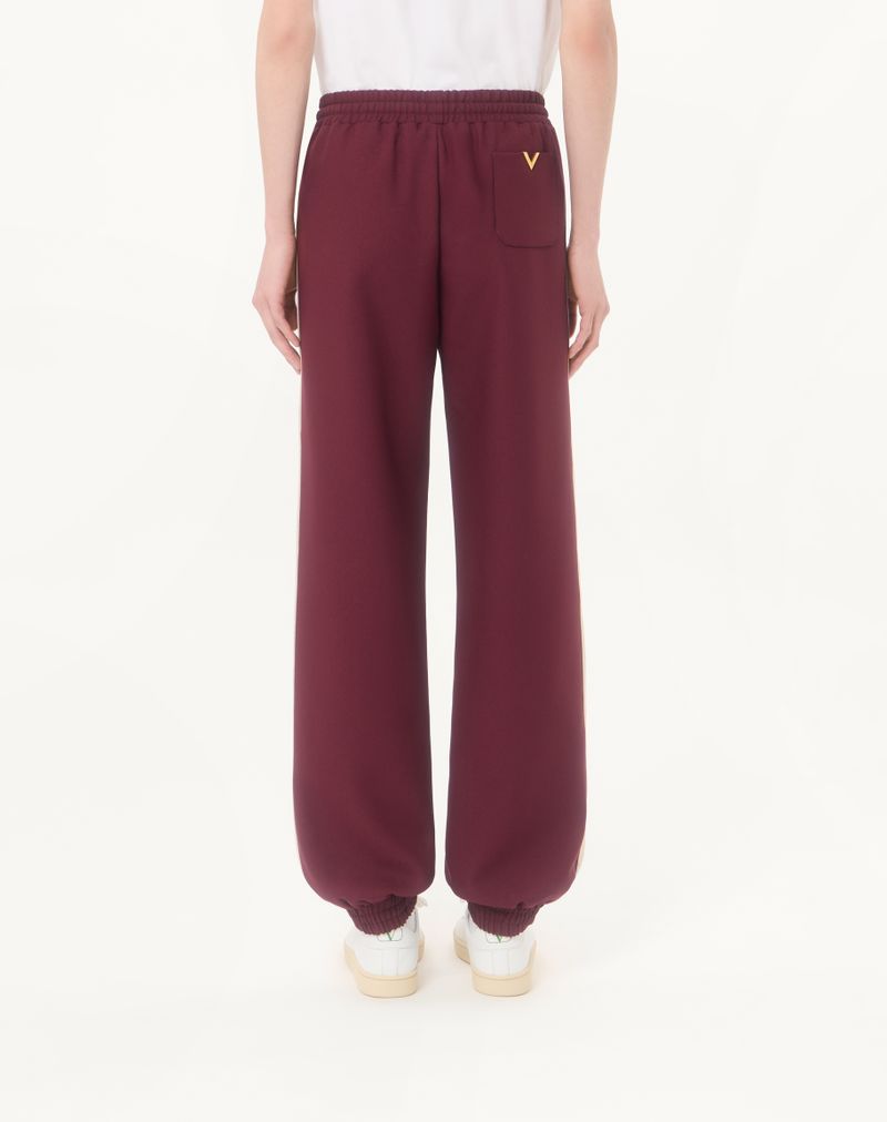 Calças de nylon Valentino com detalhes dourados