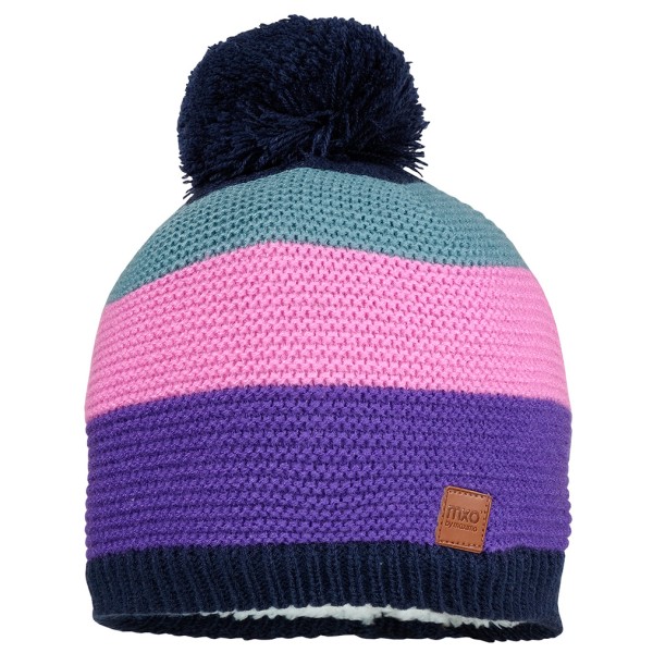maximo - Kid's Mütze Streifen Pompon