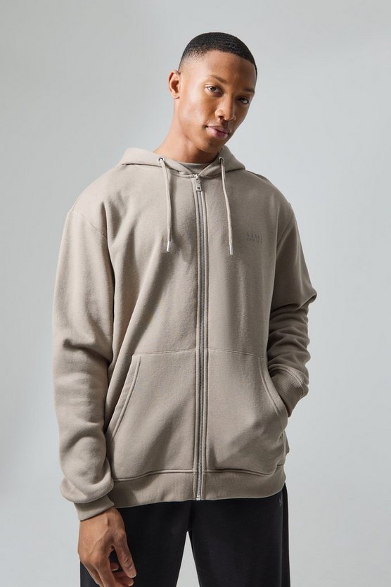 Man Active Oversize Hoodie mit Reißverschluss