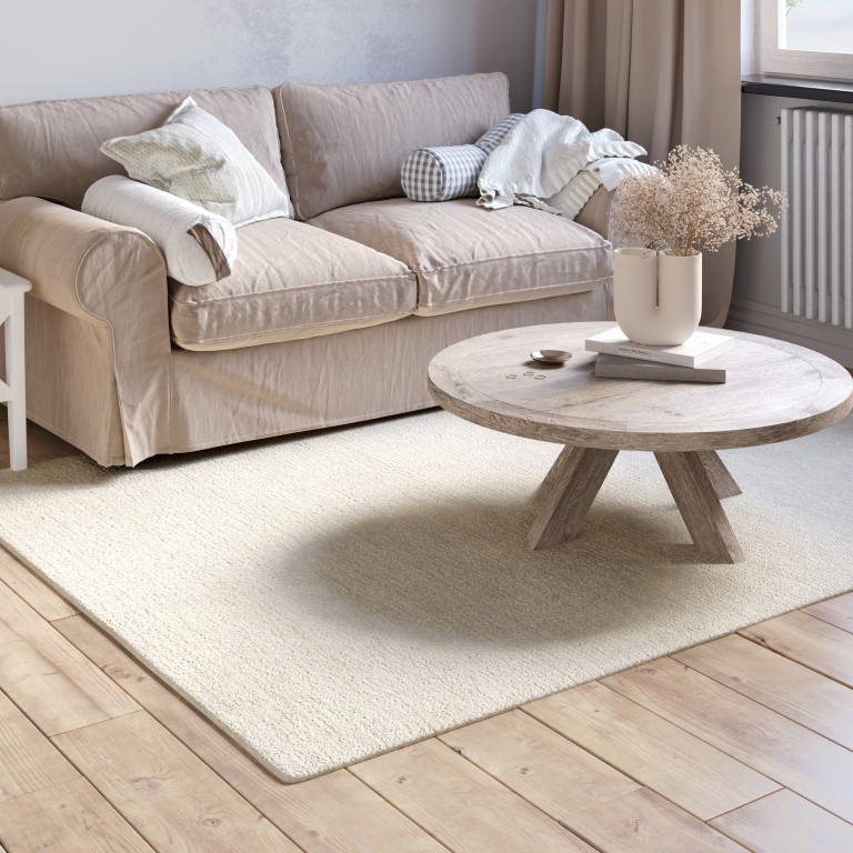 MyFlair Teppich Adelle 150 cm x 180cm, Farbe Creme, rechteck