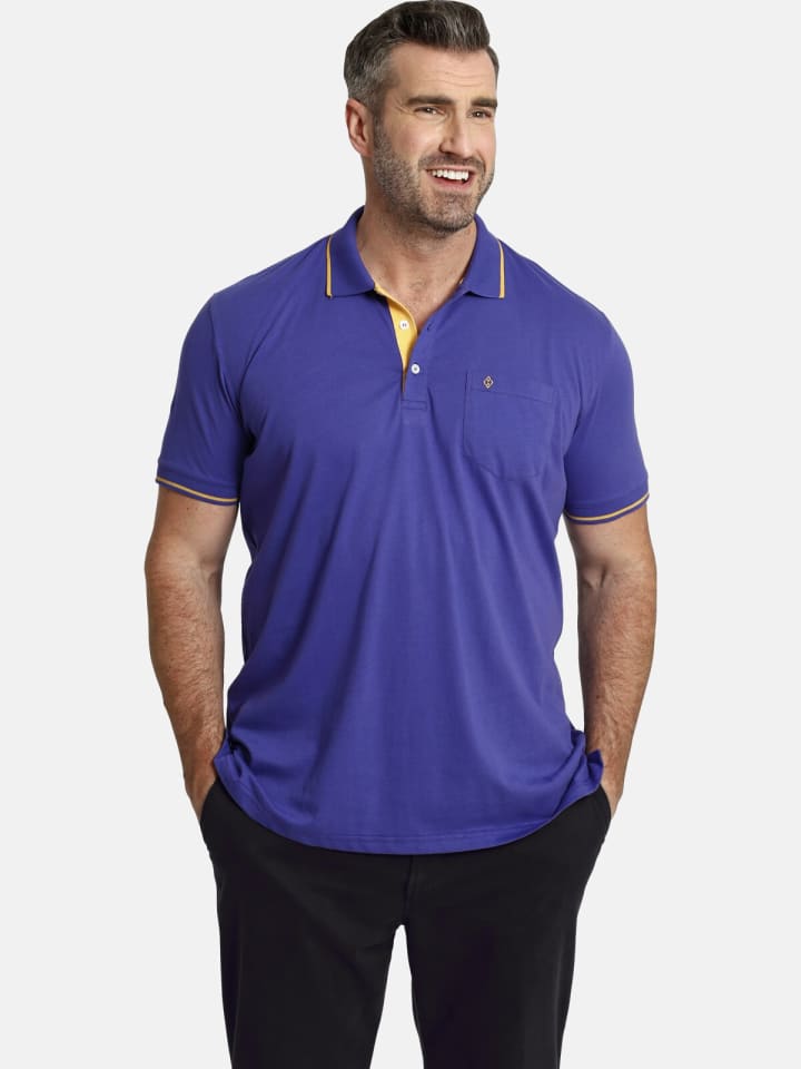Charles Colby Poloshirt EARL FEN in lila günstig kaufen