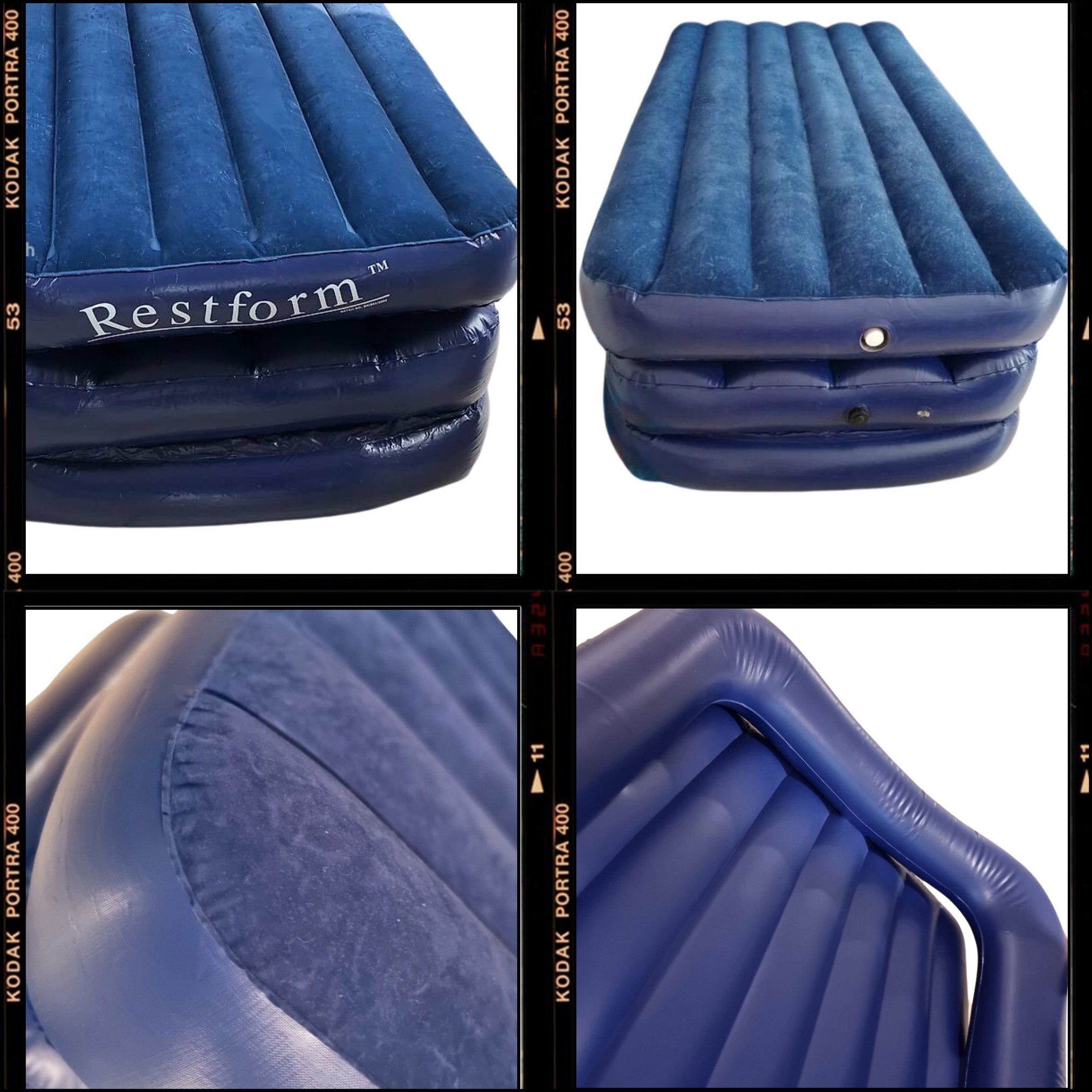 Restform® Luftbett High Raised Airbed Single, (Set, teilig), Aufblasbare Matratze für 1 Person, 90x190, mit elektrischer Pumpe