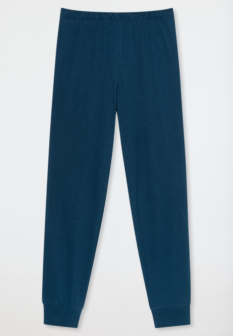 Schlafanzug lang Streifen orange - Nightwear