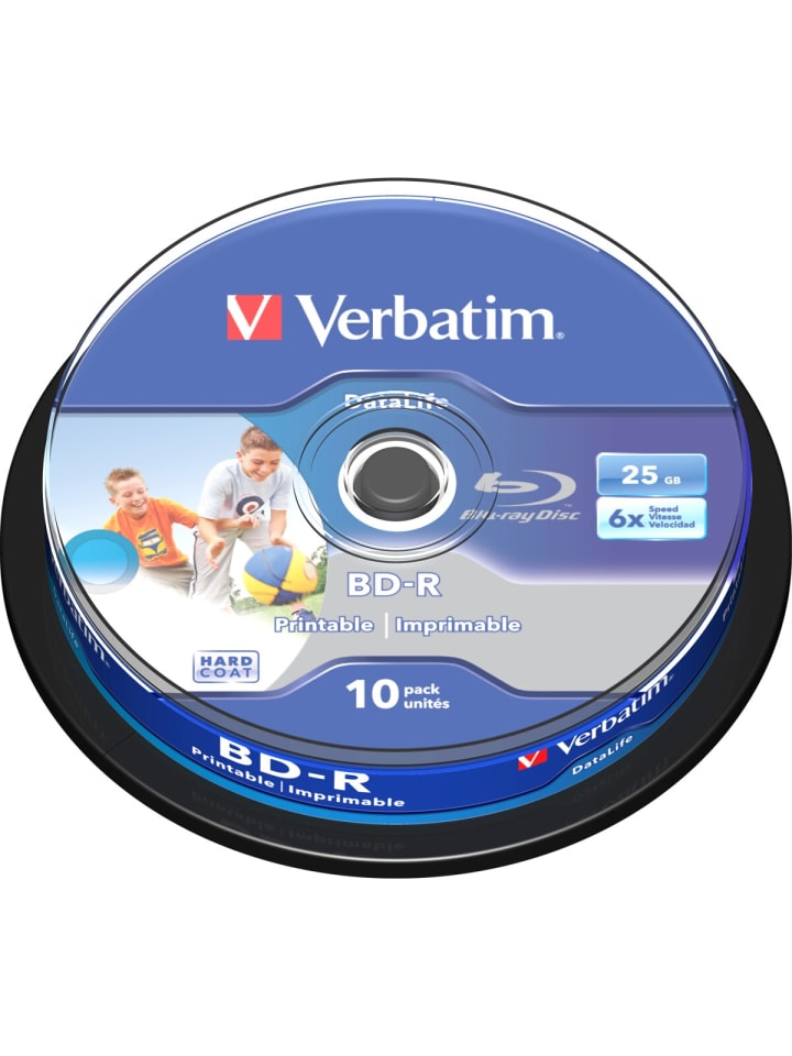 COFI 1453 Verbatim BD-R 25GB/1-6x Cakebox (10 Disc) in Blau günstig kaufen onesize