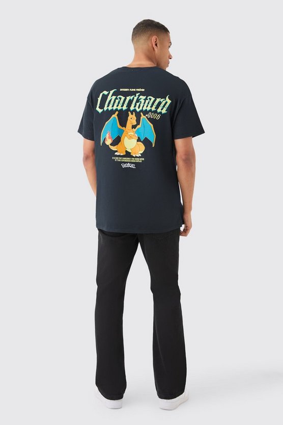 Oversize T-Shirt mit lizenziertem Pokemon Charizard Print