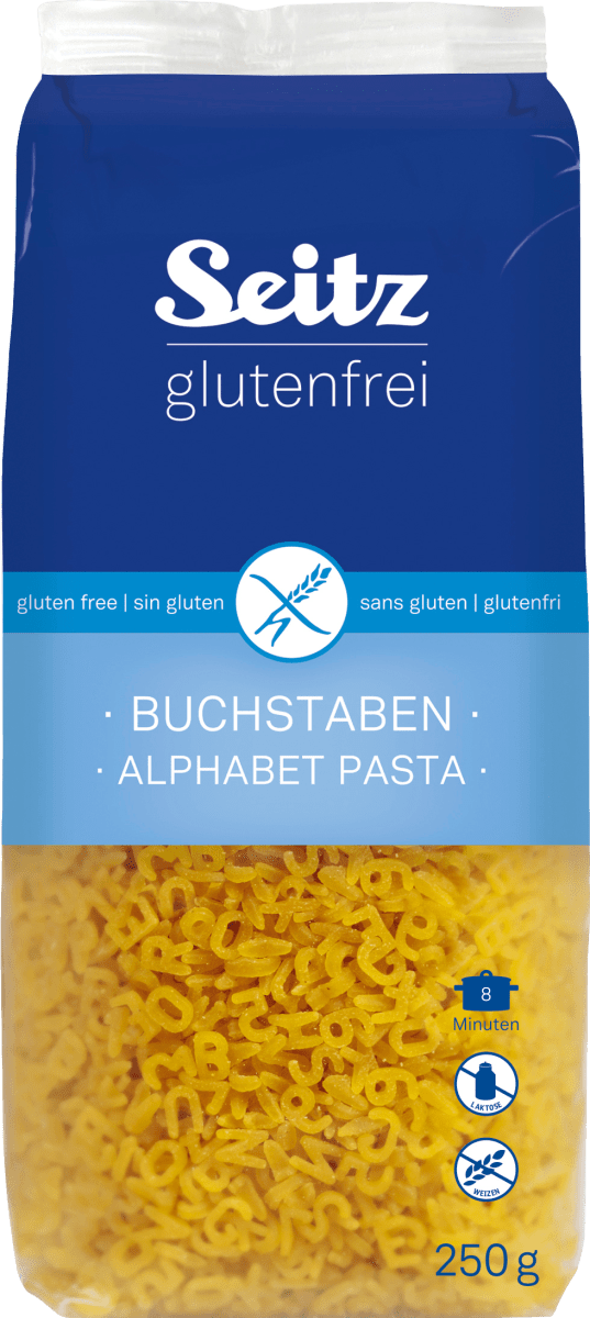 Nudeln, Buchstaben, glutenfrei, 250 g