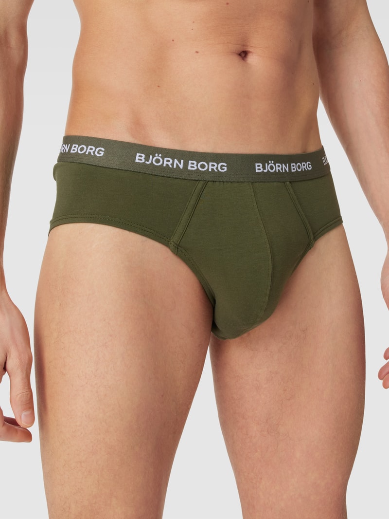 Slip mit elastischem Bund im 3er-Pack in bleu