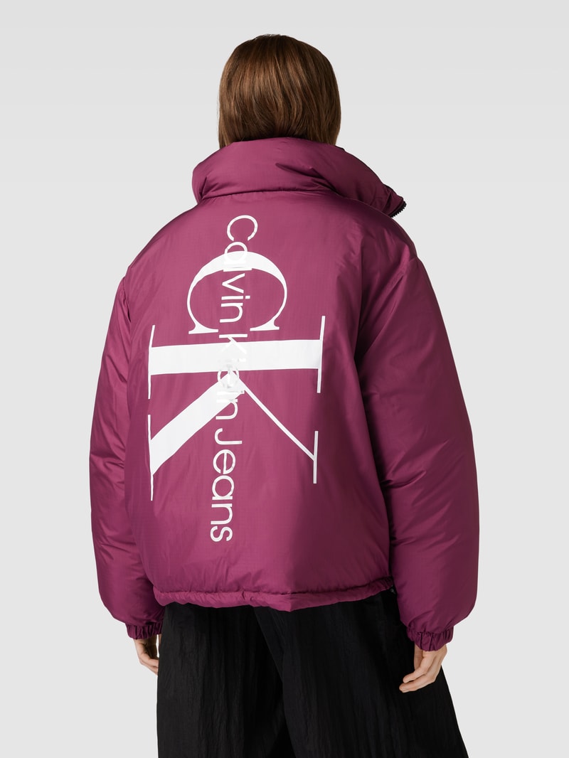 Jacke mit Logo-Print in black