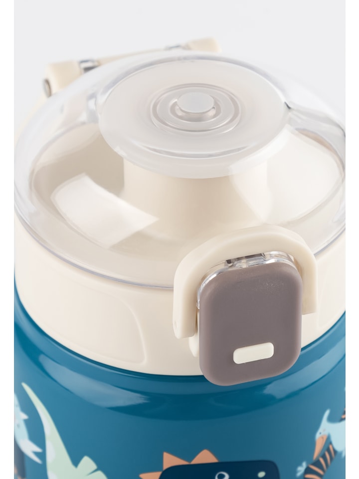 Sigikid Edelstahl-Trinkflasche Kindermotiv Dino, 400ml in blau günstig kaufen onesize