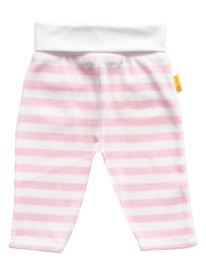 Steiff 3tlg. Outfit in Rosa/ Weiß günstig kaufen