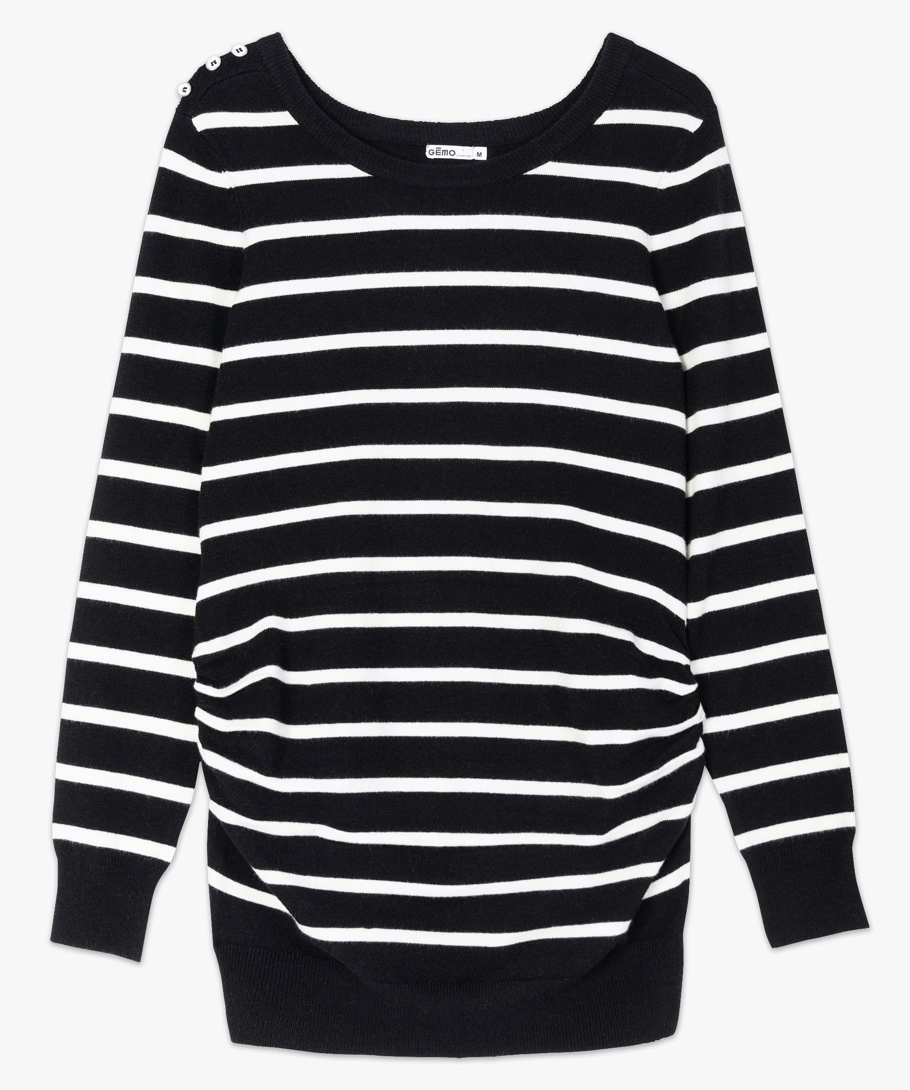 Pull de grossesse rayée en maille douce raye | GEMO