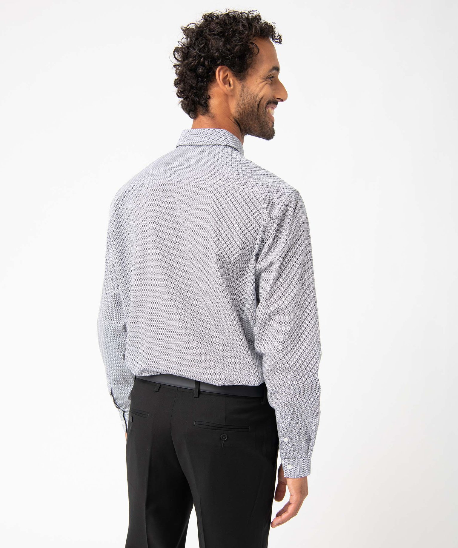 Chemise homme à micro-motifs imprime | GEMO