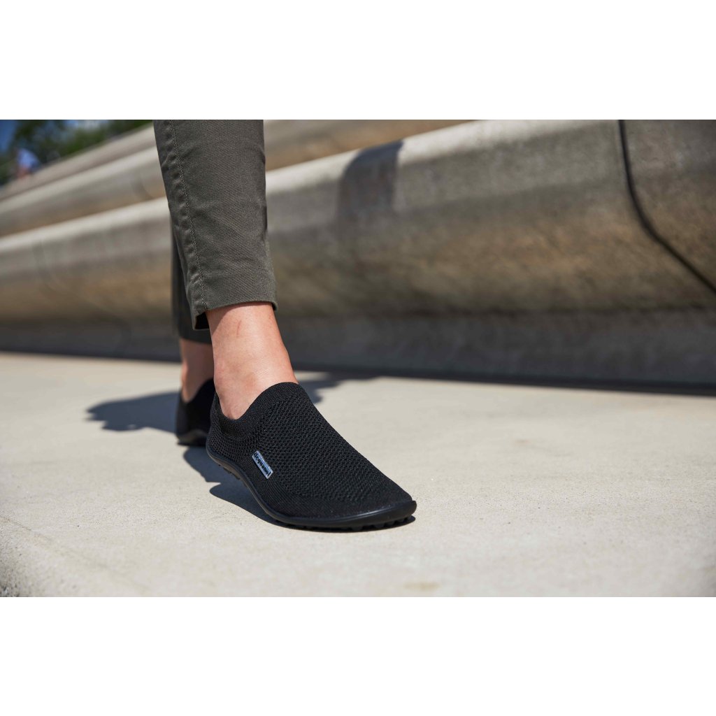 Leguano Scio Black Slip-On Barfußschuhe