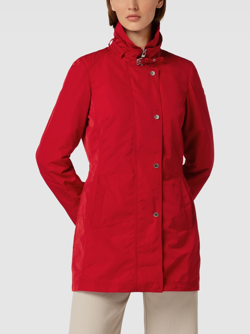 Jacke mit Label-Detail in rot