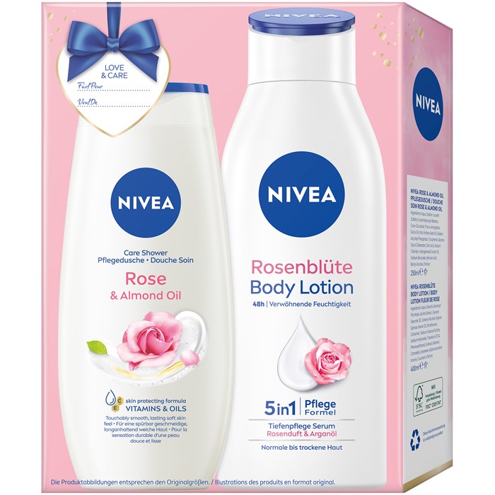 Body Lotion und Milk Geschenkset von NIVEA