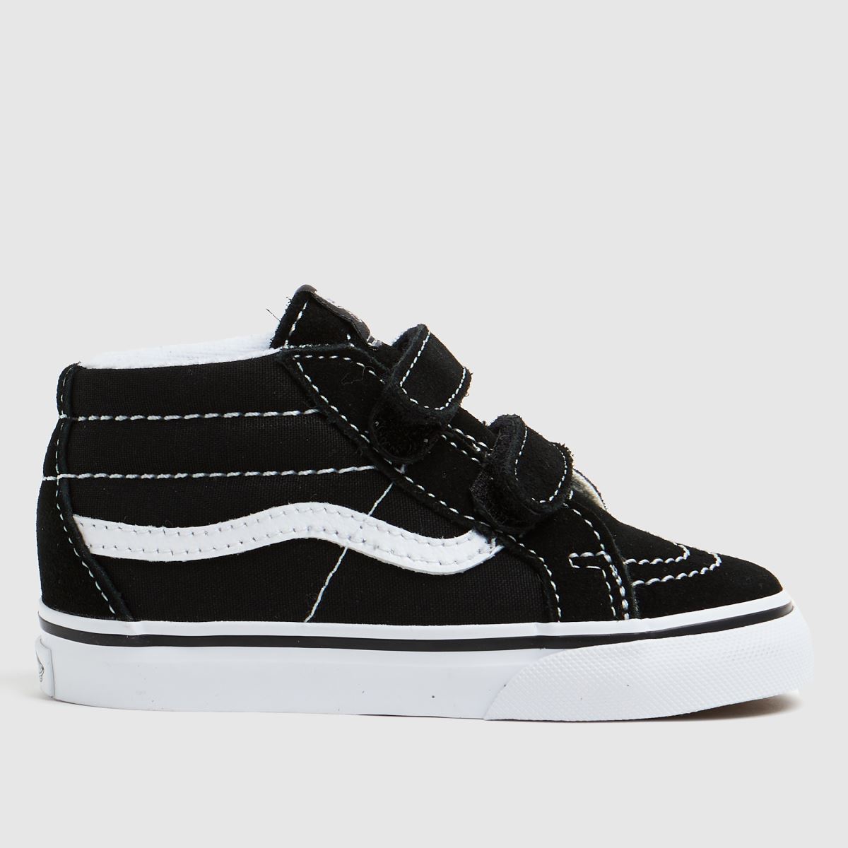 Vans svarta och vita sk8-mid reissue v småbarnsskor