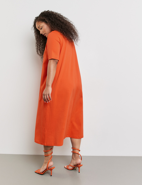 Shirtkleid aus schwerem Interlock-Jersey