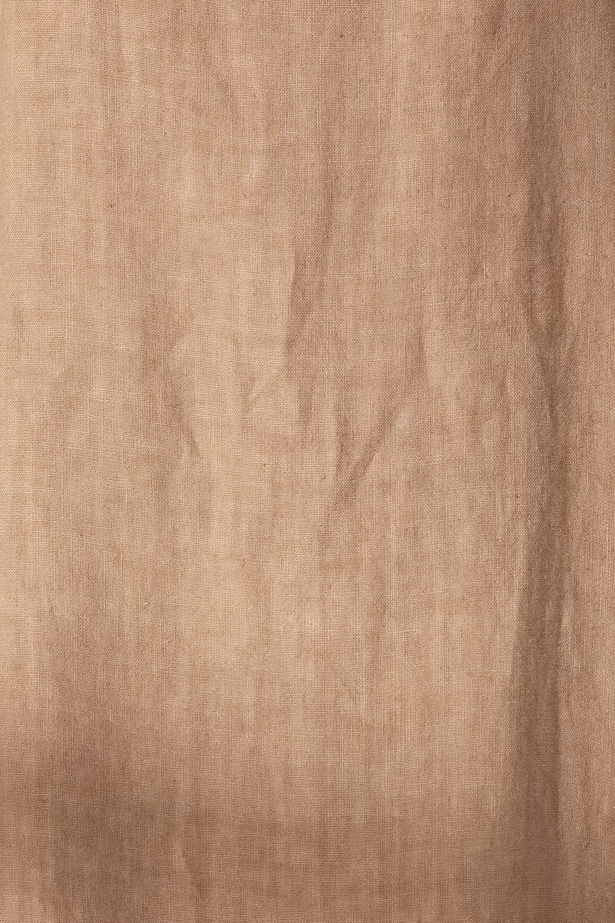 Trendyol Collection  Braunes Maxikleid aus 100 % Leinen mit detaillierter Rückseite TWOSS24EL00668