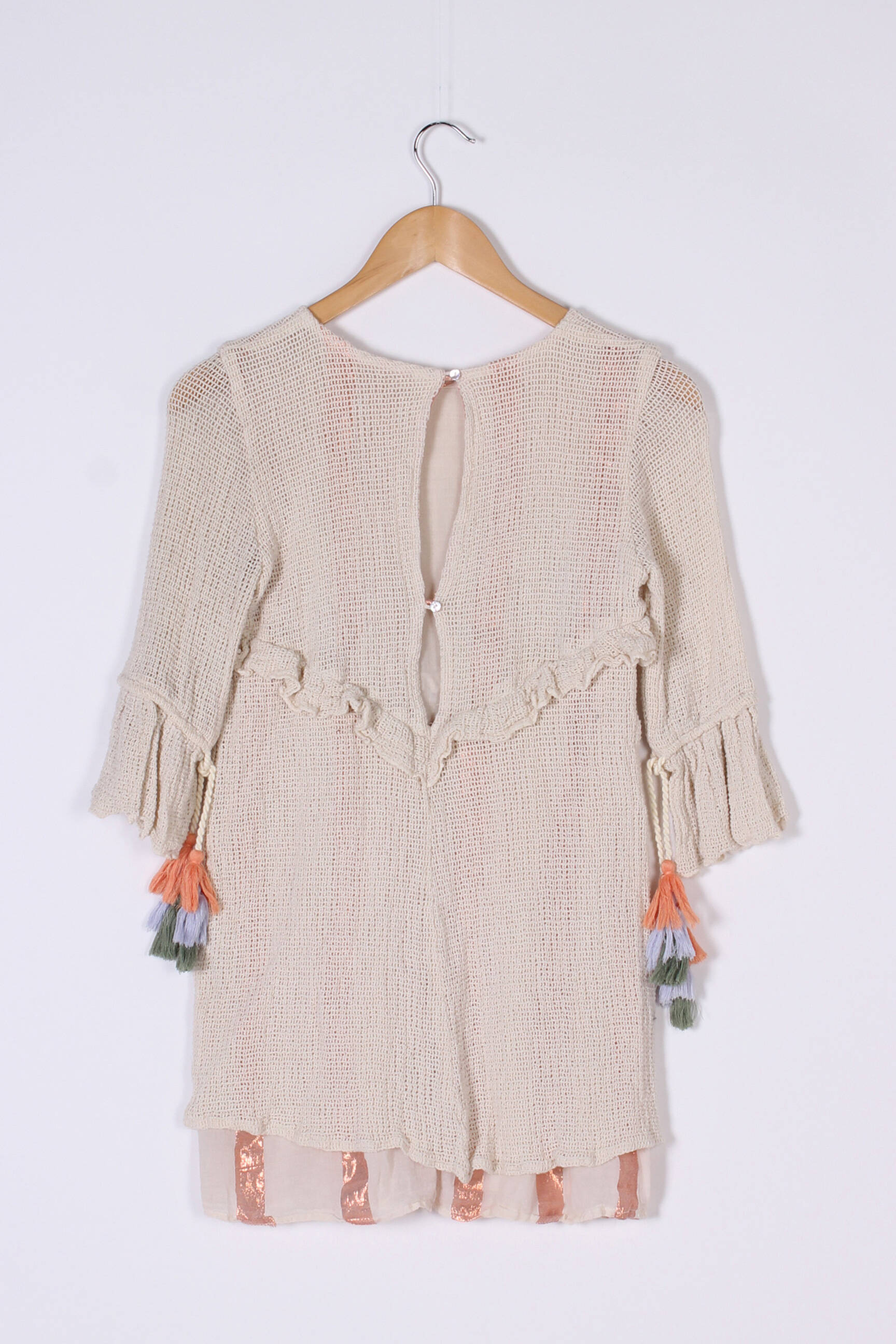 Zara Tuniquemanchelongue Femme couleur beige