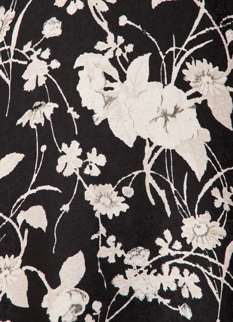 LKBennett Winona midi dress in silk blend with floral print