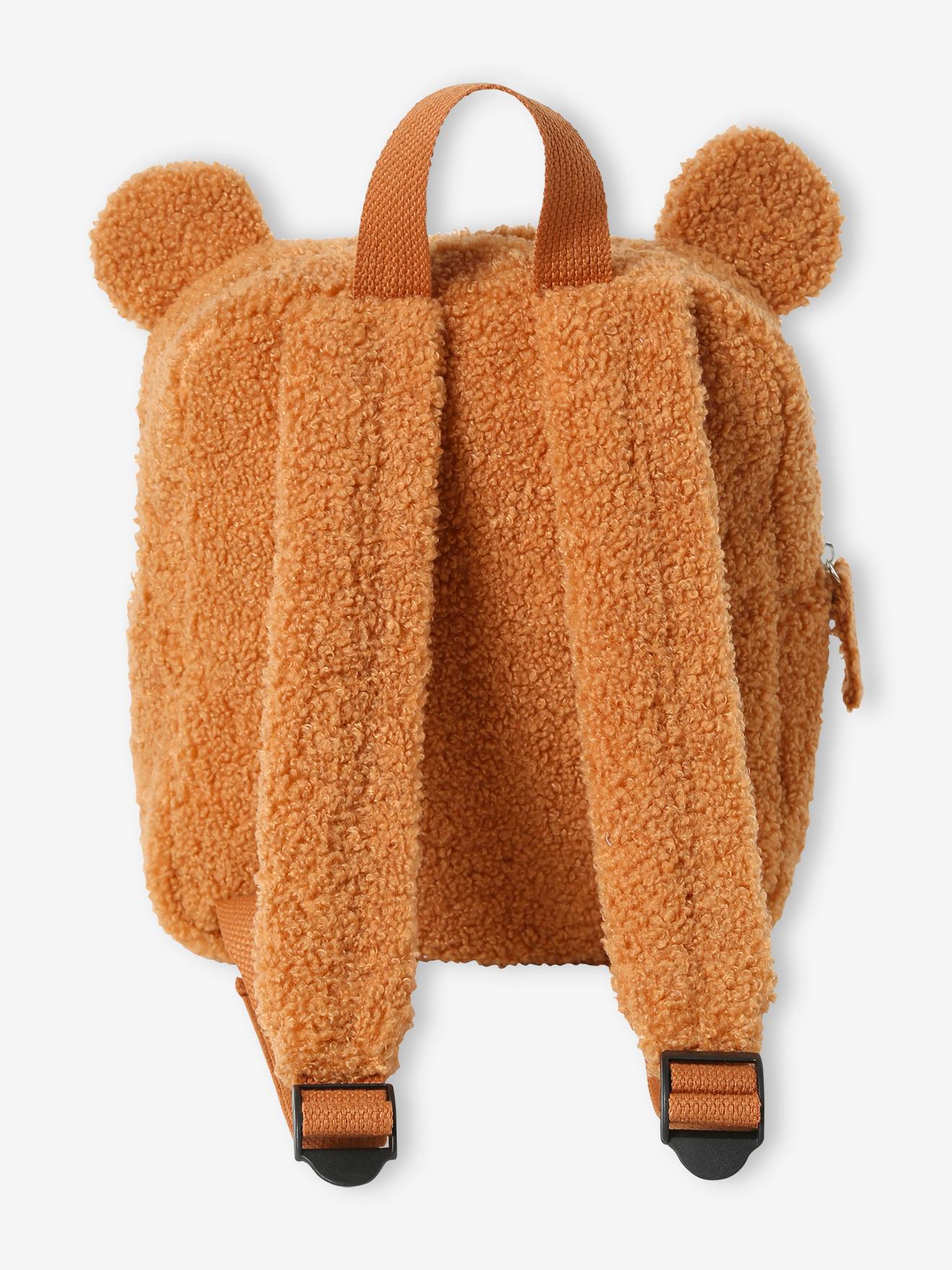 Vertbaudet Kinder Teddy-Rucksack - dunkelbraun