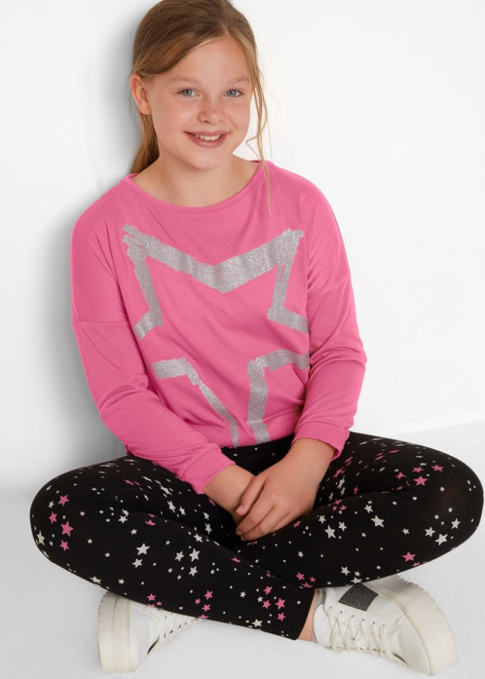 Mädchen Longshirt + Leggings (2-tlg. Set)