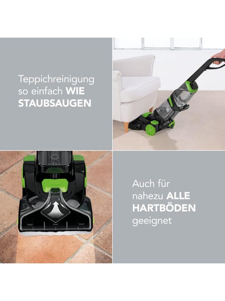 CLEANmaxx CLEANmaxx Teppichreiniger Professional mit Vibrations- und Seitenbürsten - schw günstig kaufen onesize