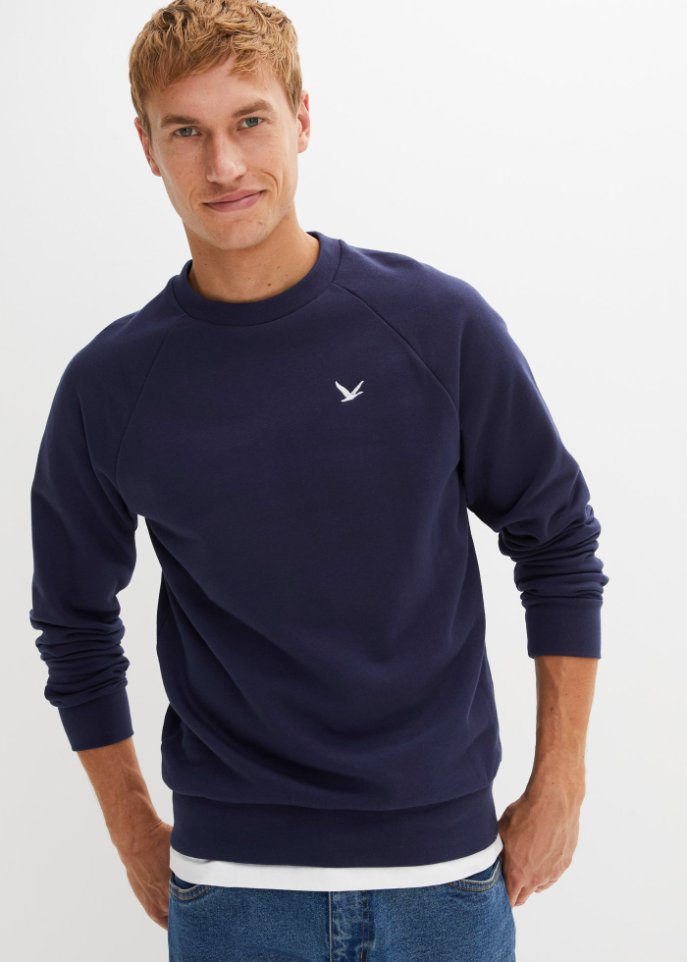 Sweatshirt mit recyceltem Polyester und Raglanärmeln