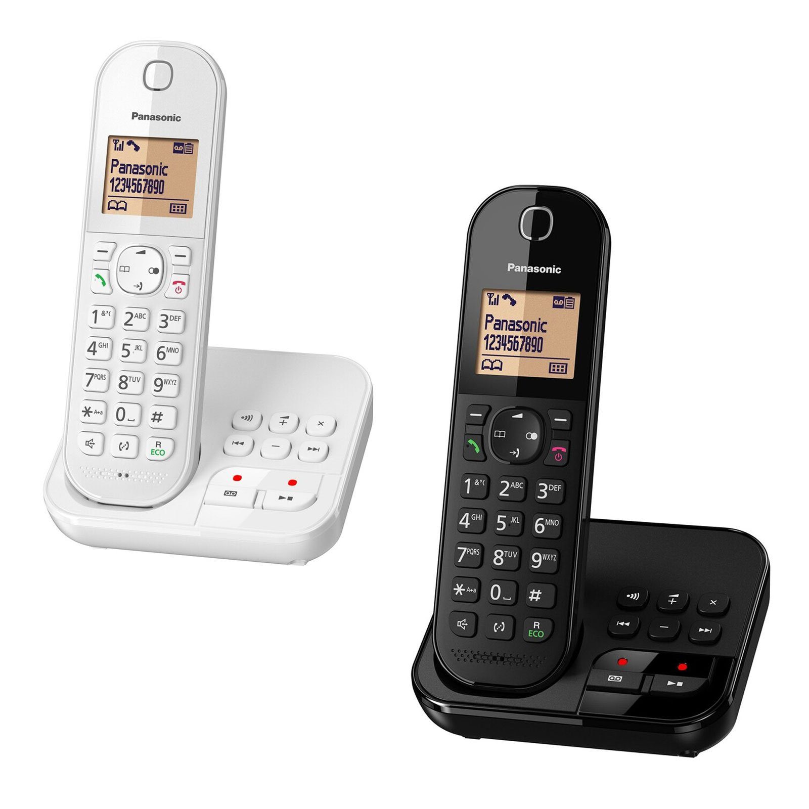Panasonic KX-TGC420GB Schnurloses DECT-Telefon (Anrufbeantworter, Weckfunktion, Rufsperre, Telefonbuch)