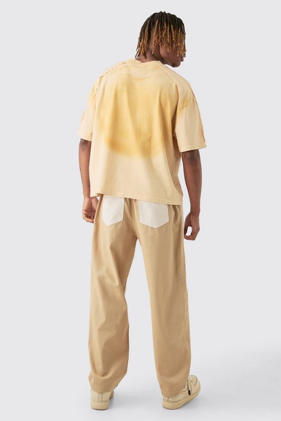 Tall Twill Hose mit elastischem Bund und Twist