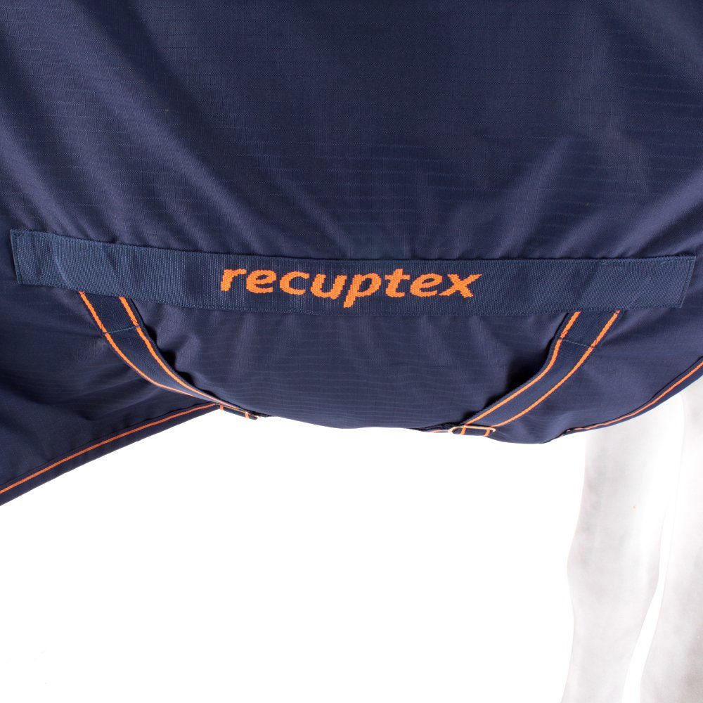 Bucas Pferde-Regendecke Bucas Therapy Walker 0g - Navy/Orange