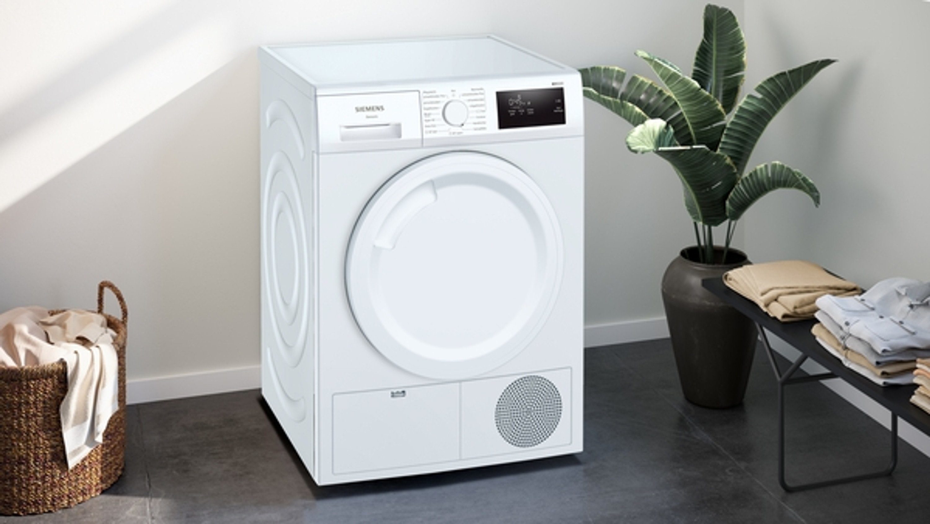 SIEMENS Wärmepumpentrockner WT43H003, 7 kg, Freistehend, 7 kg, Weiß