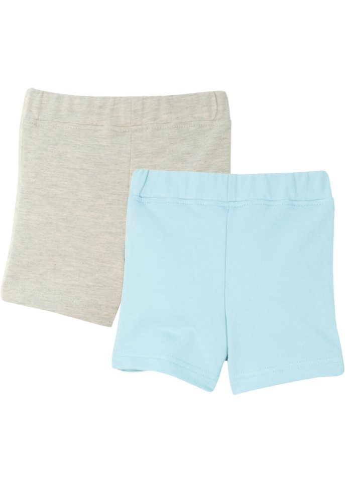 Baby Sommer Sweatshorts aus Bio-Baumwolle (2er Pack)
