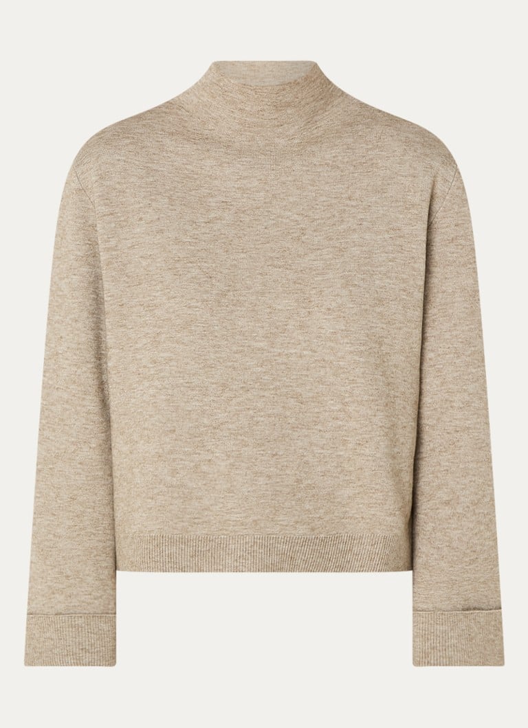 Maglione Bruuns Bazaar Ada in maglia fine, con motivo screziato e collo alto