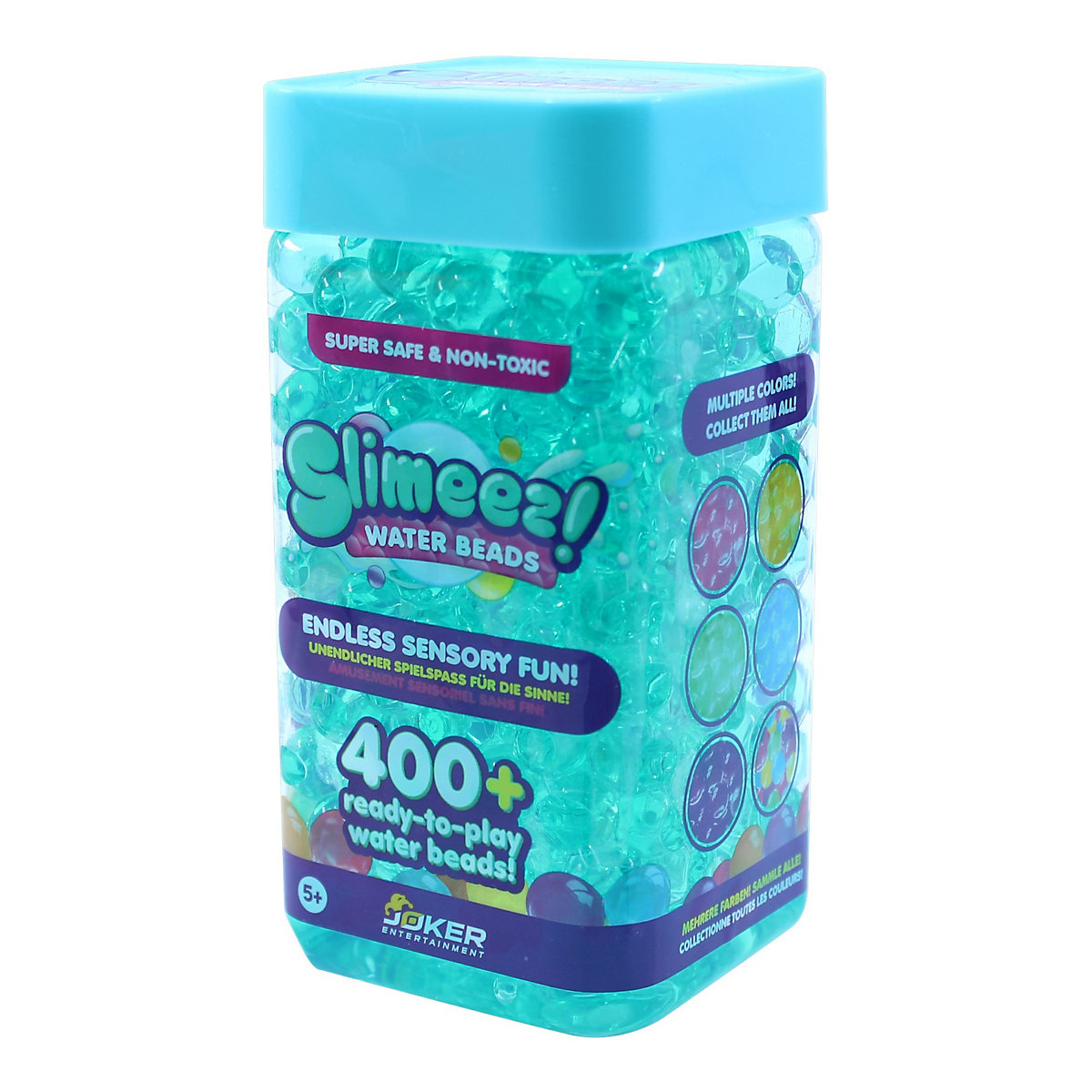 Slimy SLIMEEZ Water Beads - bunte, glitschig-weiche Wasserperlen zum Spielen und Zerdrücken