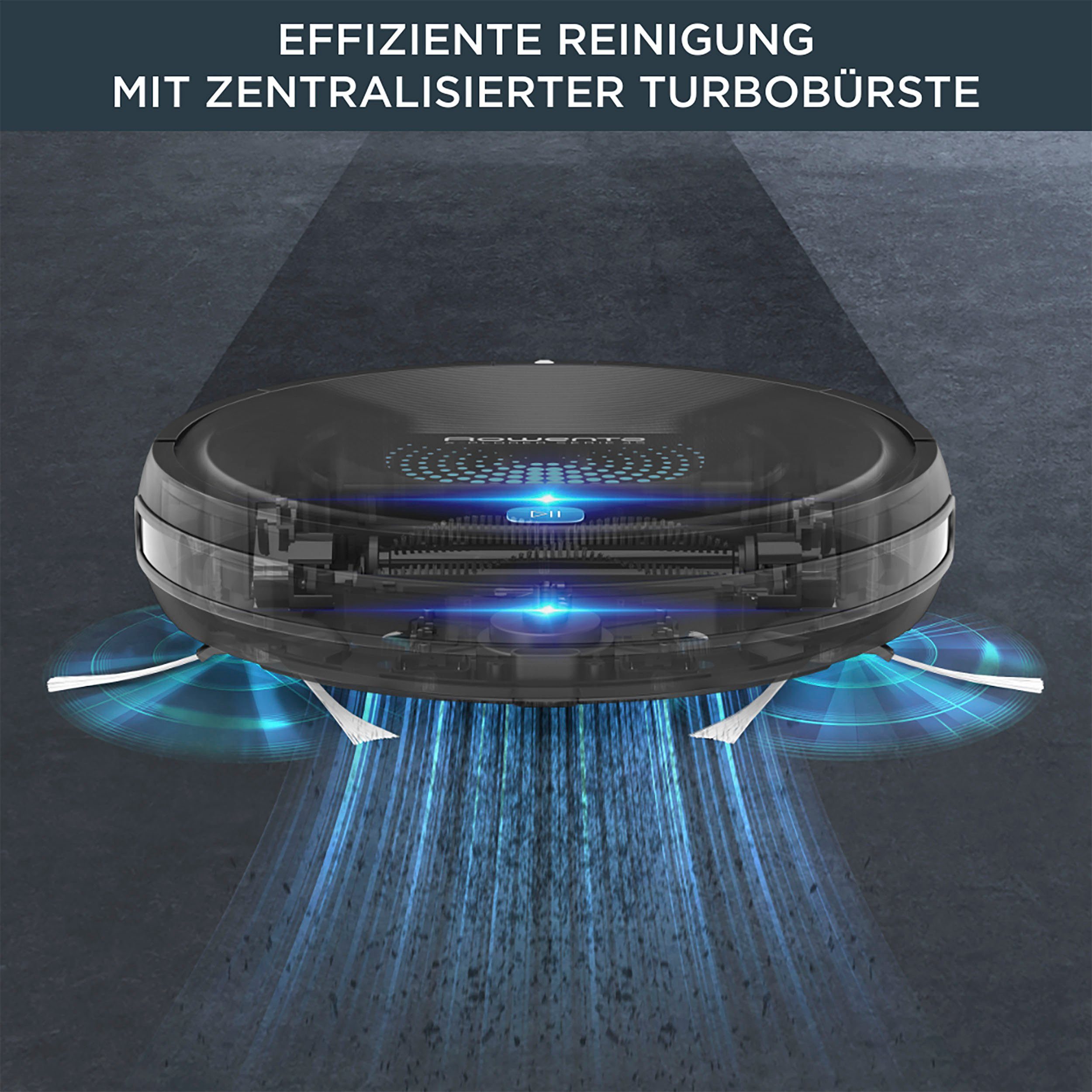 Rowenta Saugroboter RR8275 X-Plorer Serie 45 Aqua, zentrale Bürste, Saugen & Wischen, 150 Min. Laufzeit, 90m²