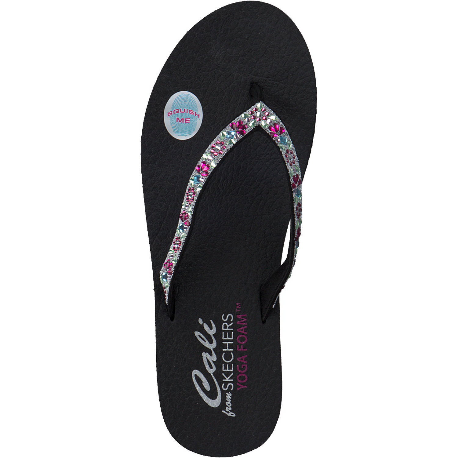 Skechers 119283, Zehentrenner, Damen, Schwarz