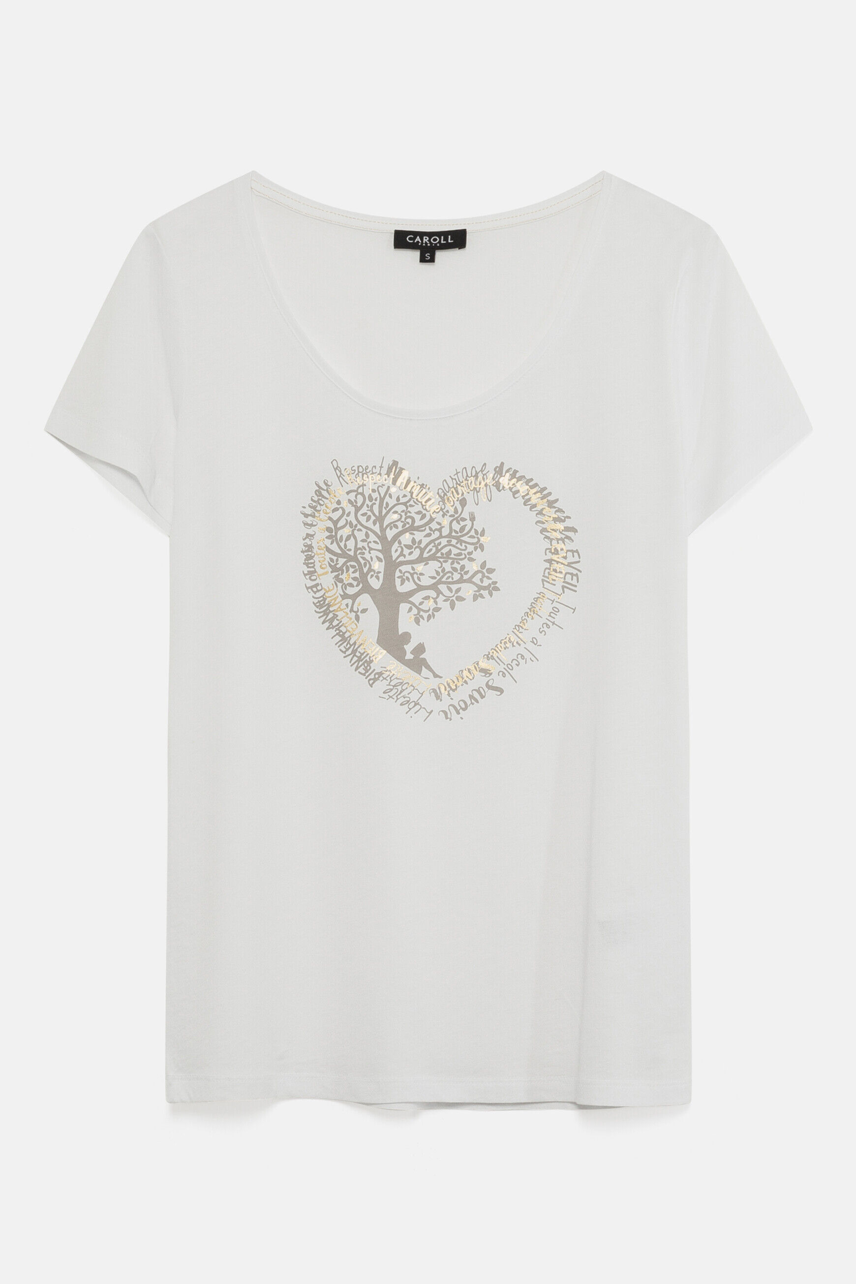 t-shirt janice toutes à l'école blanc femme