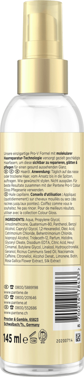Haarkur miracles 3 seconds gloss, Haaröl-Spray, 145 ml