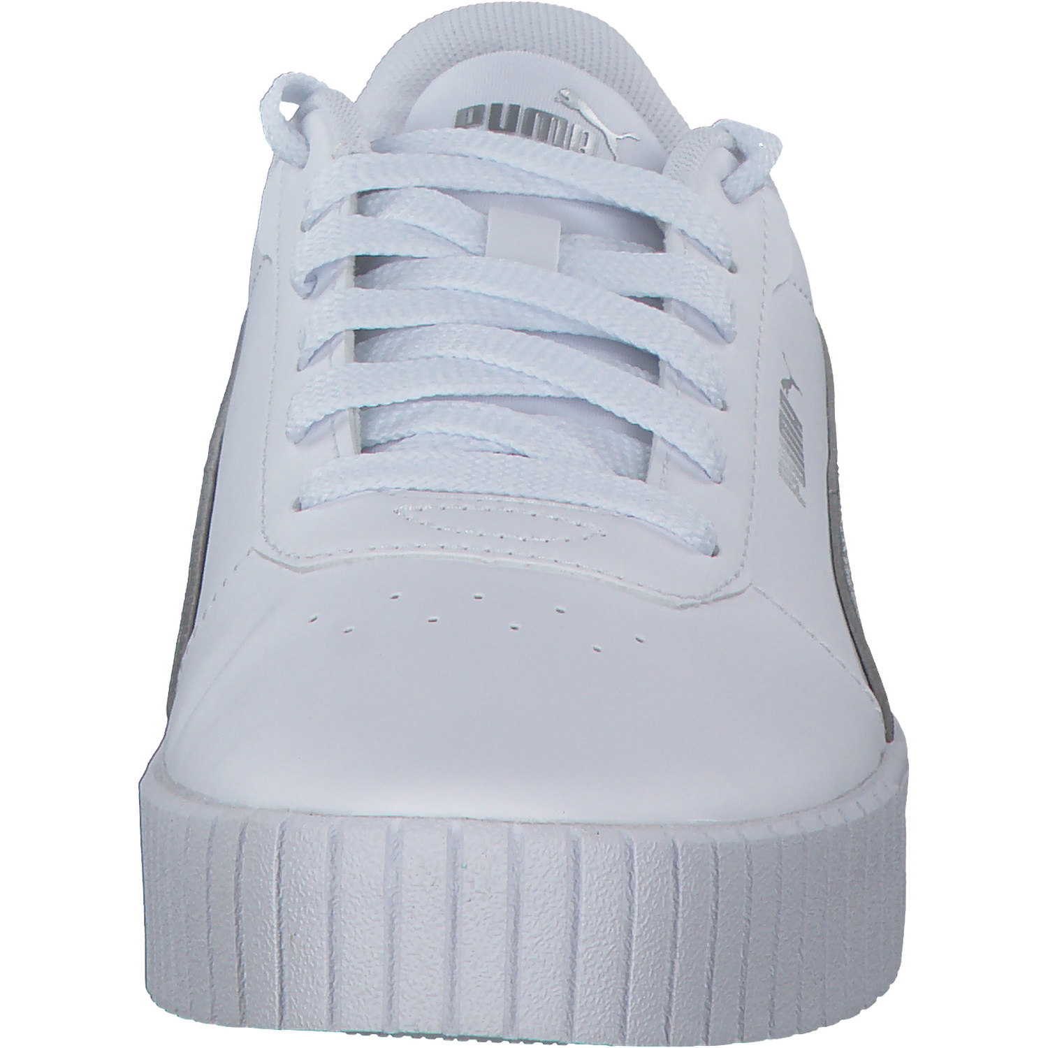 Puma Carina 2.0 Space Metallics 389387, Schnürschuhe, Damen, white/matte silver