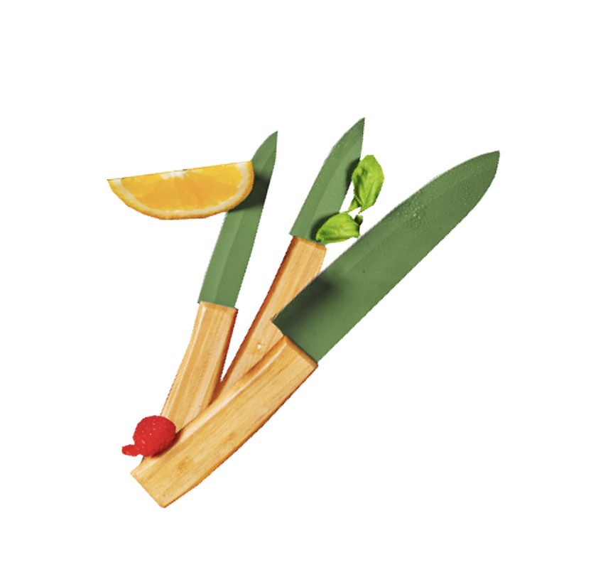 Just Vegan CeraVegan Eco 3-teiliges Messerset