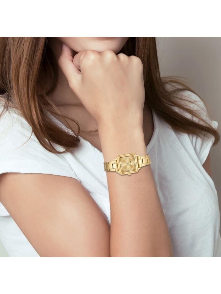 Eastside NY Damen Quarzuhr gelbgold Edelstahl gelbgold in gelbgold günstig kaufen 21 cm