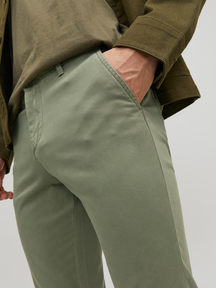 Jack & Jones Chino Hose Stretch Pants Slim Fit JPSTMARCO JJBOWIE in Grün günstig kaufen